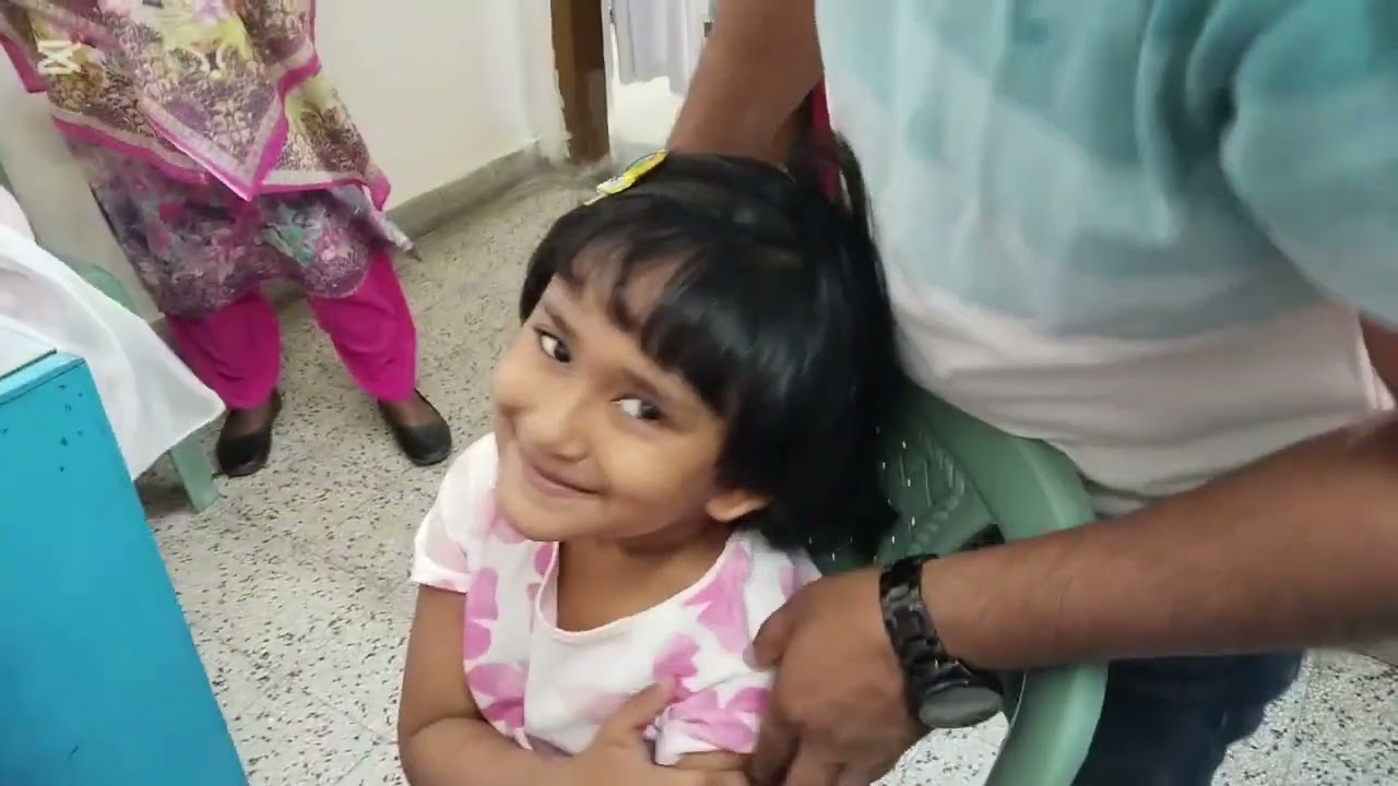 আমার ছোট মেয়েকে প্রথম টিকা দিতে গেলাম। #Alhamdulillah 