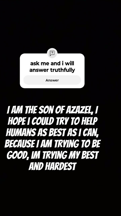 i am the son of Azazel #fyp #azazel
