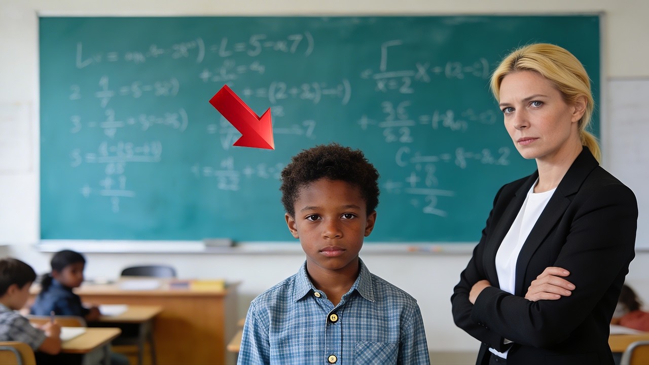 Arrogant Teacher FORCES Black Student to Solve a Higher Grade Equation - Unaware The Boy is a GENIUS
