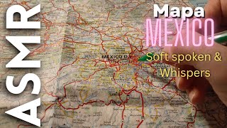 Exploro un mapa de México 🇲🇽 super relajante (Soft Spoken / Tracing) [ASMR en español] screenshot 2