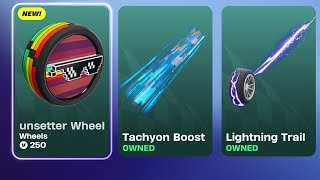 Fortnite Rocket Racing gameplay of the Unsetter Wheels Bundle