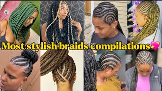 🦋Celebrate Your Roots: Mesmerizing African Braids Compilation💖