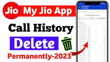How To Delete Call History From My Jio App || My Jio App Se Call History Kaise Delete Kare