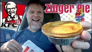 KFC Zinger Pie Review - $5 Zinger Pie And Chips Mukbang