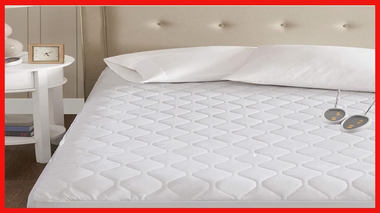 Beautyrest 3M Scotchgard Heated Mattress Pad Electric Bed Warmer with