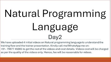 Day2 Natural adabas Training