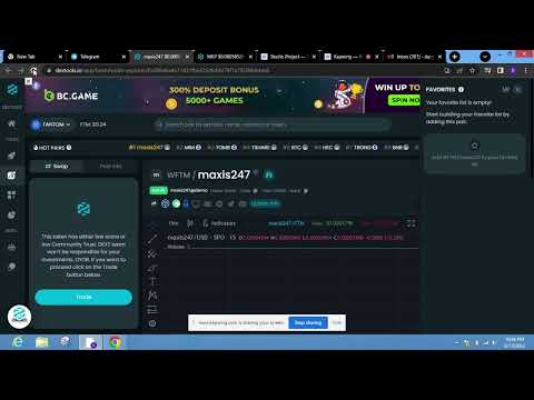 Dextool trending bot, volume bot, pinksale trending bot, coingecko trending