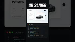 Pure CSS 3D Slider Animation | HTML & CSS Smooth Carousel Tutorial #qyraxis #fyp #coding #short
