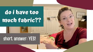 Organizing My Fabric Stash || Sorting & Destashing - It's a Huge Pile!