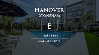 E Floorplan: 1 Bed / 1 Bath