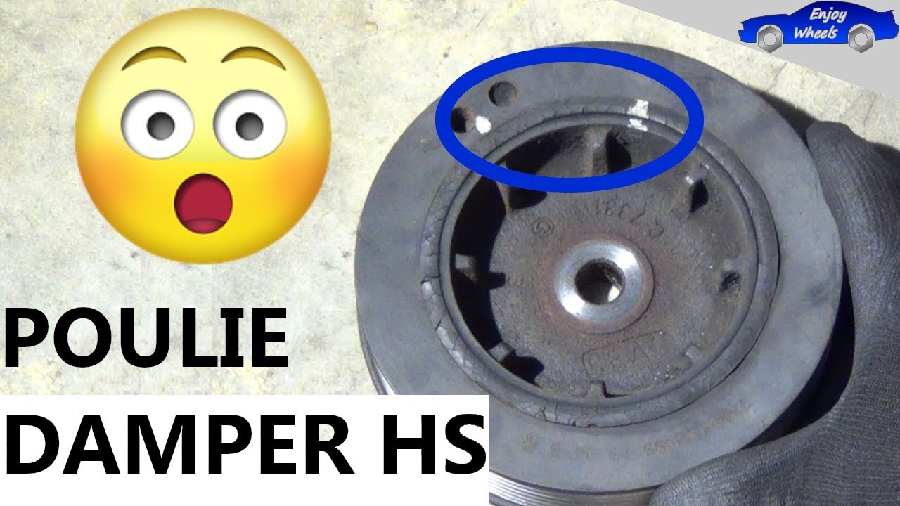 POURQUOI et COMMENT remplacer la POULIE DAMPER ( de vilebrequin ) sur les moteur Renault 1.9D