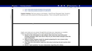 Module 1 Screencast