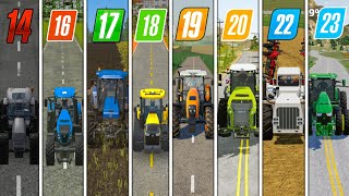 Fs14 Vs Fs16 Vs Fs17 Vs Fs18 Vs Fs19 Vs Fs20 Vs Fs22 Vs Fs23 In This Video | Comparison Gameplay |