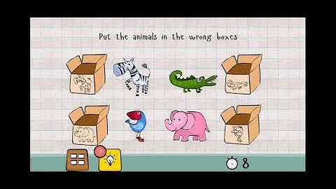 Logic Master 1 - Mind Twist Level 30 Solution | Put the animals in the wrong boxes