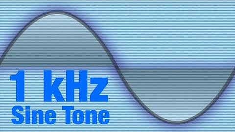 1kHz Sine Wave Test Tone Signal 360p