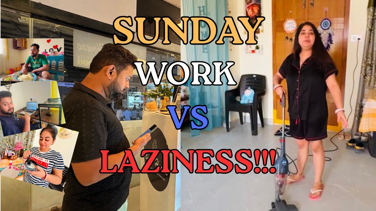 Work VS Laziness : A Very Honest Sunday Vlog  ☕🧺✨
