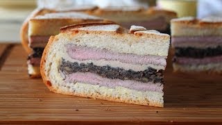 Shooter's Sandwich  Pressed Steak & Mushroom Sandwich  Great for Tailgating, Hunting & Picnics