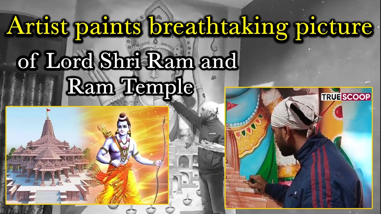 Amritsar Artist paints breathtaking picture of Lord Shri Ram and Ram ...