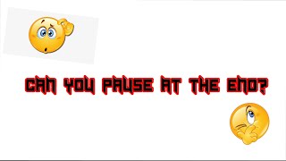 Can You Pause This Video At The End?