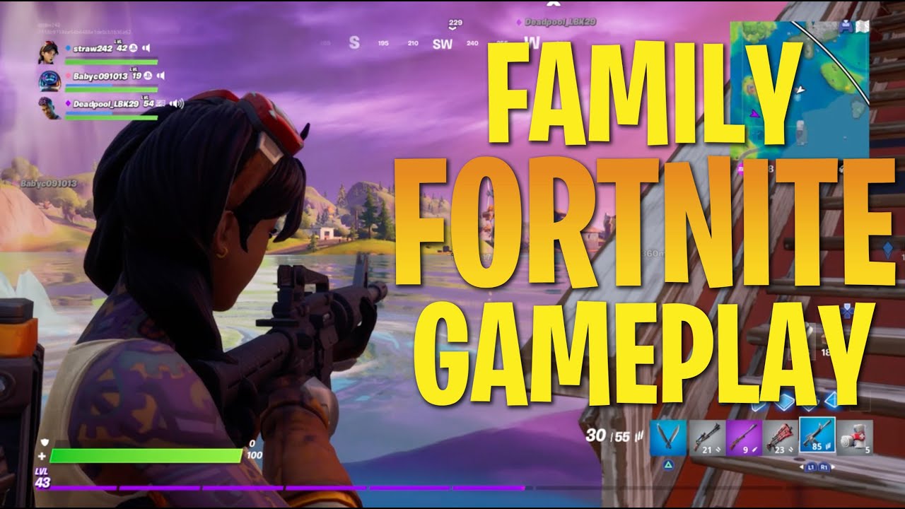 Family Fortnite Gameplay | Chapter 2 Season 3 | Straw242