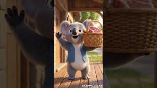 Koala Grilling Sirloin Steaks #koala #funny #cartoon #cute #kids