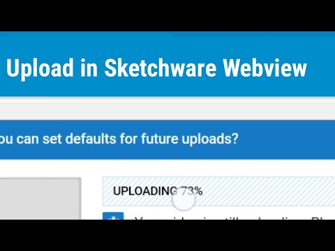 How to Upload in Webview from Sketchware