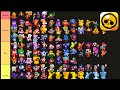 TOUS LES SKINS Brawl Stars | All Skins Tier List Mise a jour Septembre 2020