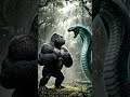 “King Kong vs Multicolor Anaconda 🐍🌈 | Epic Jungle Battle You Won’t Believe!”