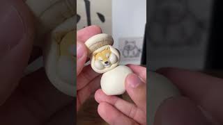 DIY Mushroom-Shaped Clay Puppy #ClayCrafts #DIYCrafts #CreativeCrafts #ClayTutorial