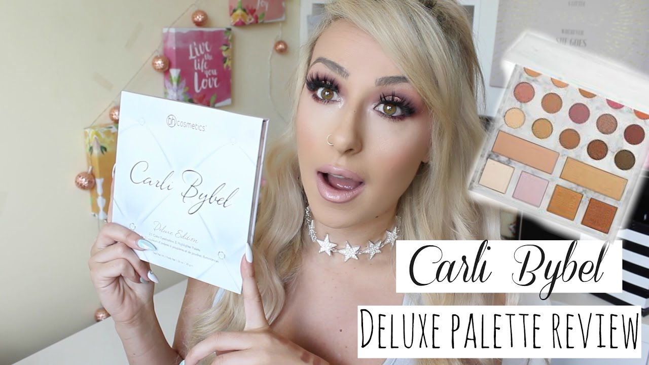 NEW BH Cosmetics Carli Bybel Deluxe Palette Tutorial And Swatches