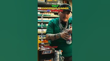 YEAT DANGEROUS SUMMER EP RANKING #yeat #dangeroussummer #ranking #rap #top10 #shorts #yt #music