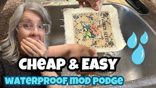 DIY Waterproof Mod Podge Alternative / Save Money & Seal Your Crafts!