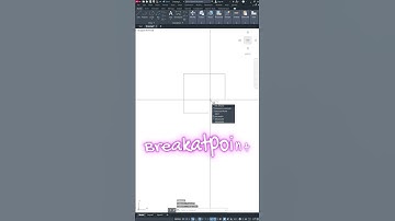 How to use the AutoCAD Break At Point command #autocadforbeginners  #autocad #autocaddrawing