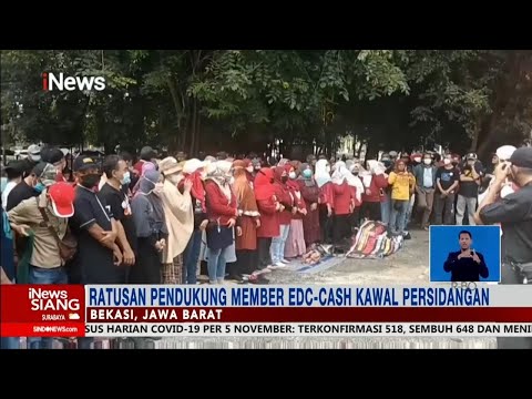 Kisruh Investasi Dinar, Ratusan Pendukung Member EDC-Cash Kawal Persidangan #iNewsSiang 06/11