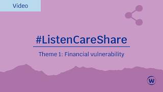 Ofwats Conversation Theme 1 Financial Vulnerability