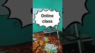 Online class with drawing tablet