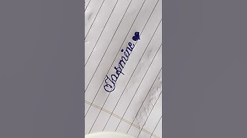 "Jasmine"name handwriting||#name #trending #ytshorts #handwriting #youtubeshorts #art