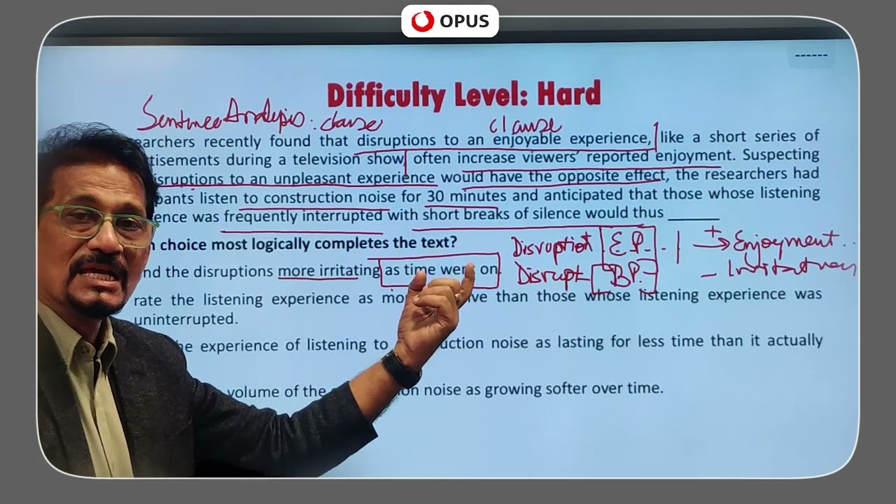 Digital SAT | Reading & Writing | Inference - Question Difficulty Level : Hard