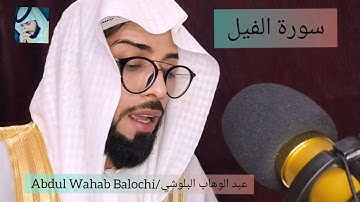 سورة الفيل 💞/حافظ عبد الوهاب البلوشي ❤️
