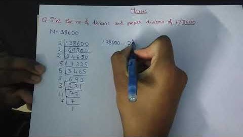Find the number of divisors and proper divisors of 138600