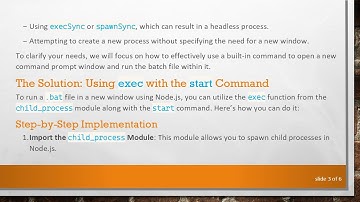How to Run a .bat File in a New Window Using Node.js