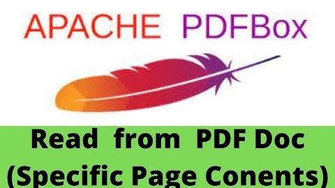 Apache PDF Box Tutorials -5) Read Data From PDF Document | PDFTextStripper in Apache PDF Box