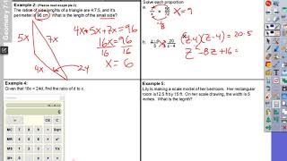 Geo 7-1 Examples 2 & 3 Profile