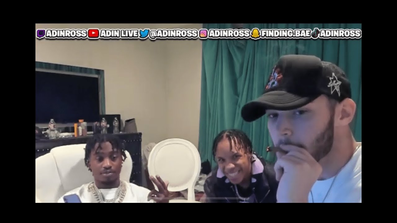 ADIN ROSS SMOKES A BLUNT ON STREAM WITH LIL TJAY *GETS HIGH AF*