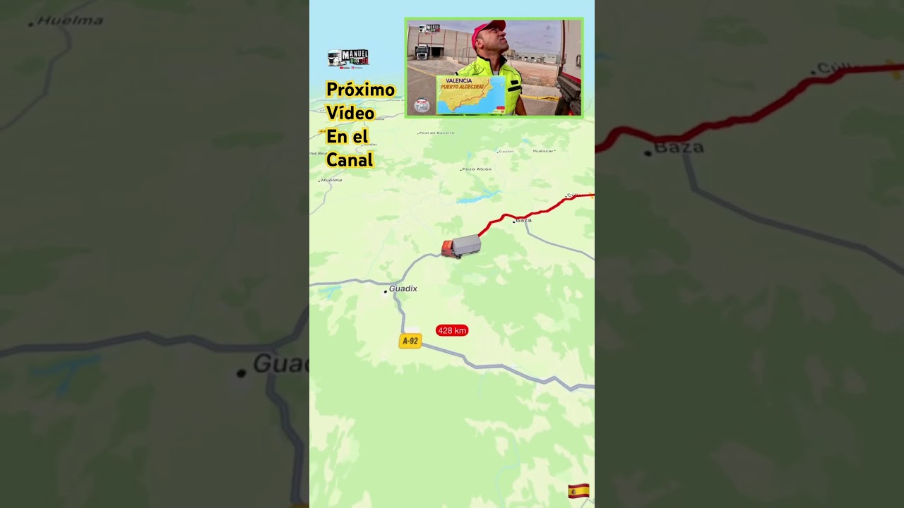 Valencia a Puerto de Algeciras #tips #trucos #carretera #rutasdeviaje #camion #ayuda #gps #seguridad