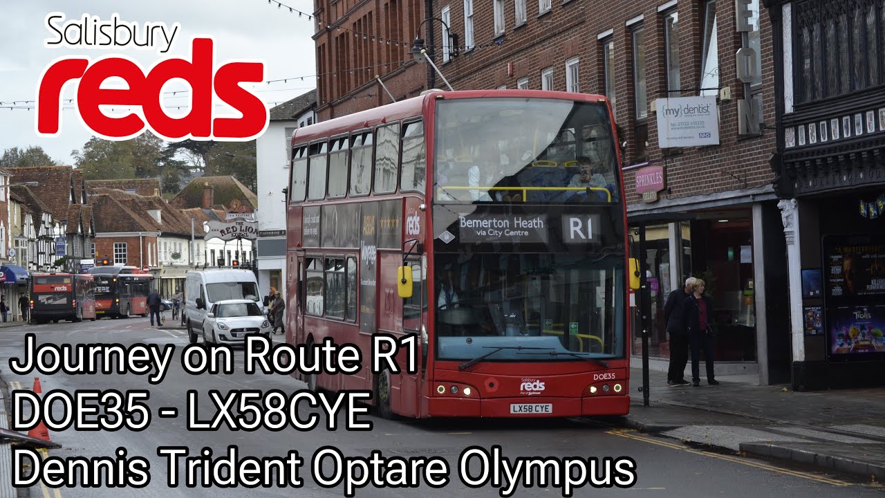 Salisbury Reds R1 Kickdown | Journey on Route R1 | Salisbury Reds DOE35 - LX58CYE ...