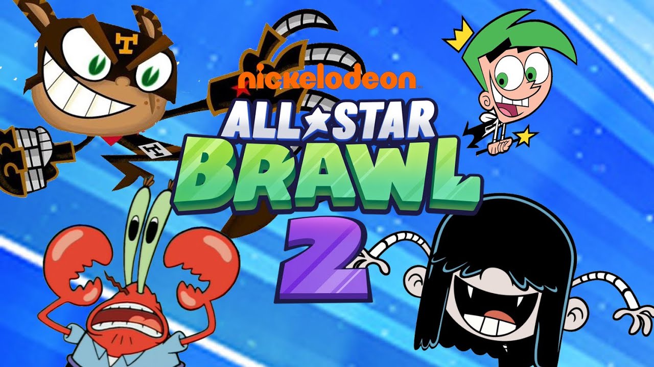 Nickeoleon All Star Brawl 2 Last Arcade  till NEW fighters DLC! ( PS5)