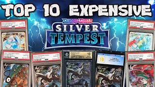 Top 10 Expensive Graded Silver Tempest Pokemon Cards!