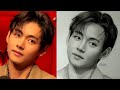 BTS V Drawing OUTLINE AND SHADING TUTORIAL STEP BY STEP How To Draw Bts V 
