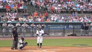 Former MLB Bill Hall 2 Run HomeRun For The LongIsland Ducks 7/4/13 HD